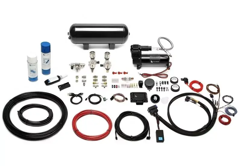 TA Technix Luftfahrwerk mit Airmanagement passend für Alfa Romeo Mito, Fiat Punto, Opel Corsa Top-Seller