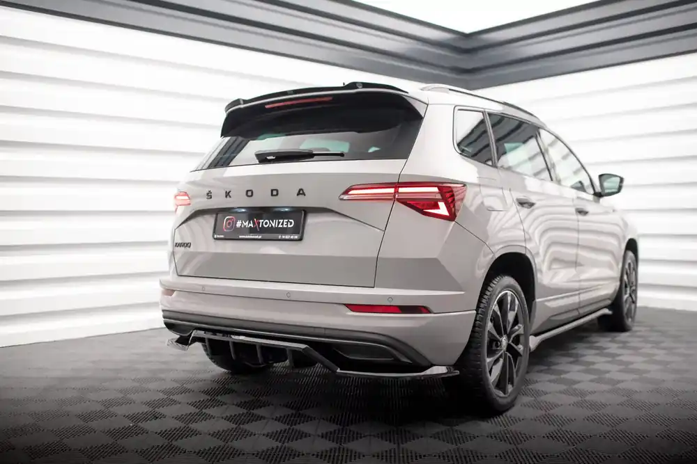 Spoiler CAP passend für Skoda Karoq Sportline Mk1 Facelift Garantierte Lieferung