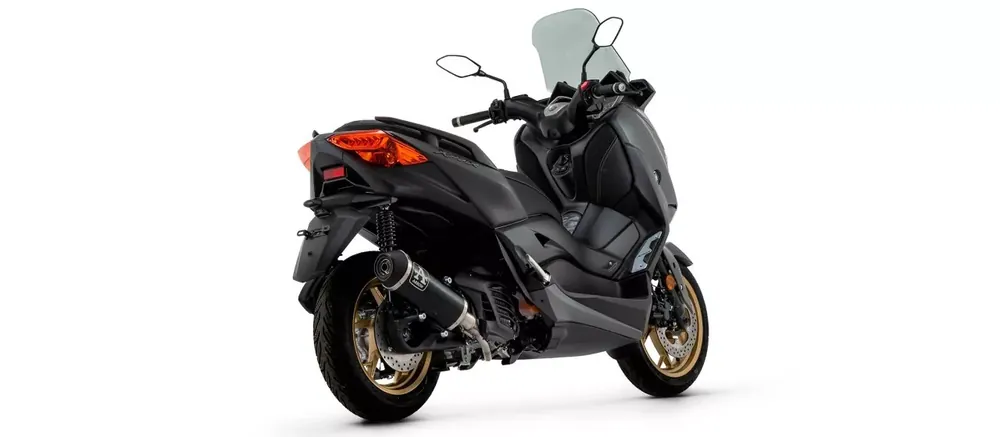 Versand Am Gleichen Tag Arrow Komplettanlage URBAN Aluminium Schwarz passend für YAMAHA X-MAX 125 21-22