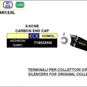 Top-Preis ARROW X-CONE Endschalldämpfer Edelstahl Schwarz passend für Kawasaki Z 125 21-23