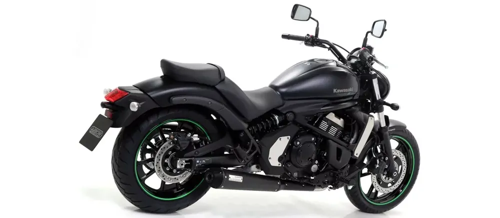Billig ARROW REBEL Carbon Auspuff passend für Kawasaki Vulcan S 650 21-24