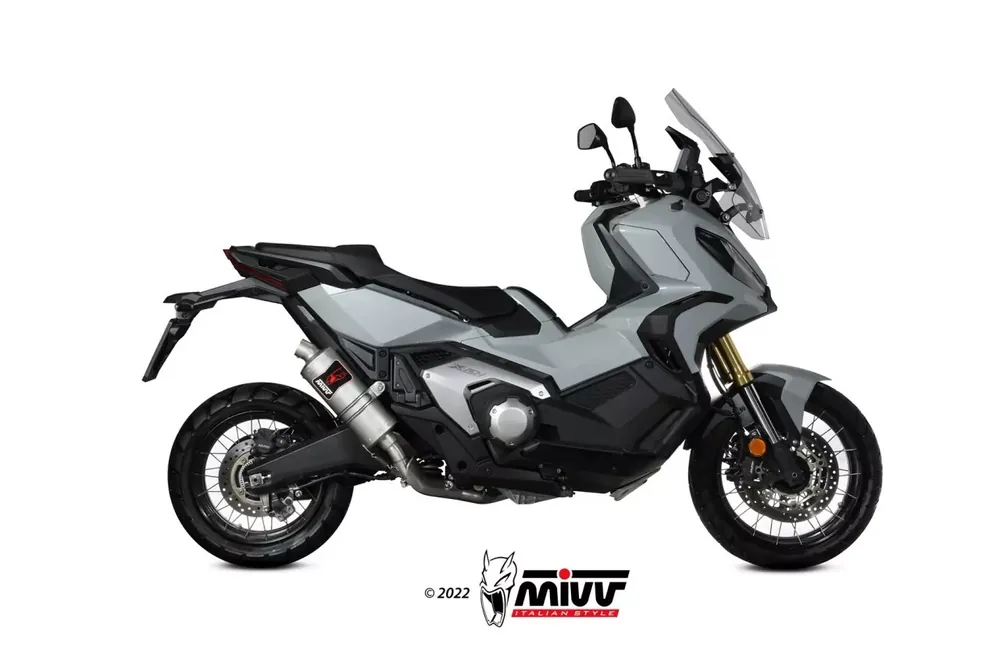 Markenprodukt MIVV DAKAR Edelstahl Endschalldämpfer passend für Honda X-ADV 750 17-23