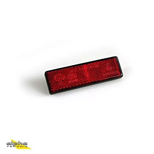 Rückstrahler rot 92mm x 27mm mit M4 Befestigung Geprüft