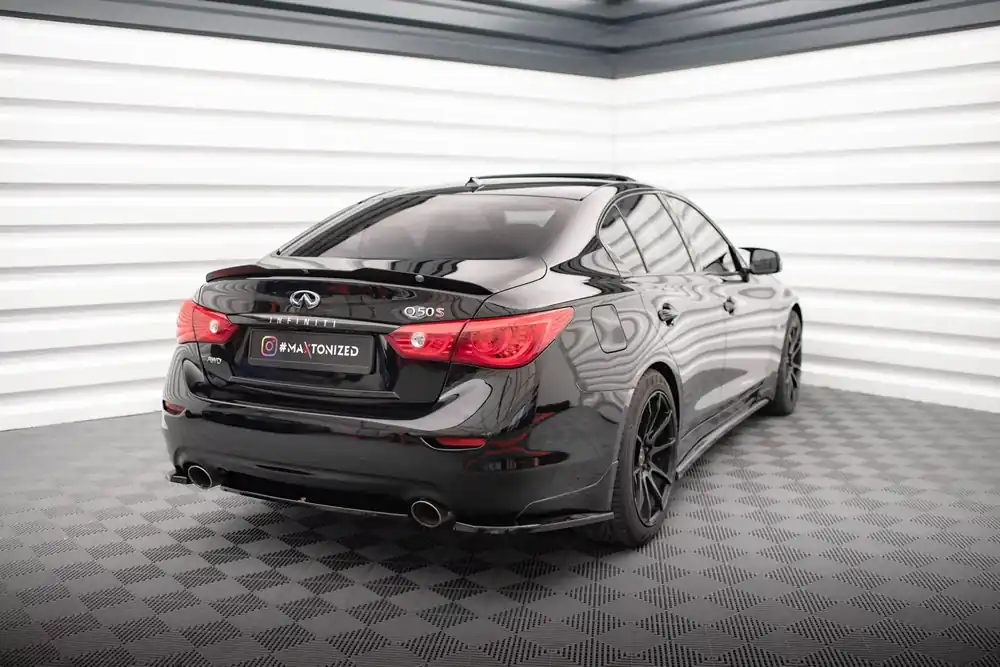 Markenprodukt Heck Ansatz Flaps Diffusor passend für Infiniti Q50 S Mk1