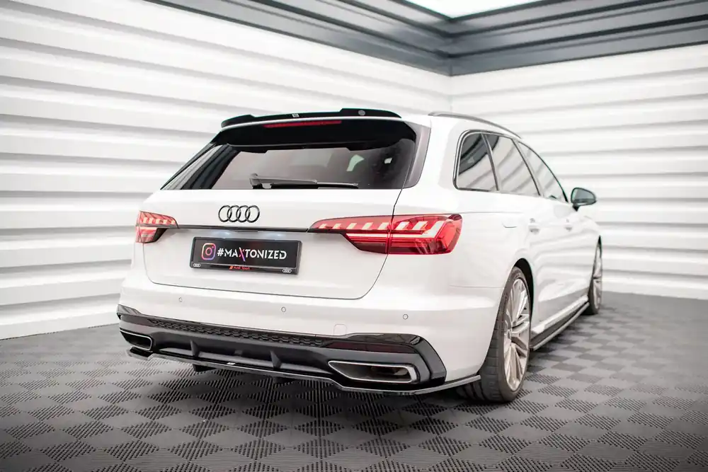 Mittlerer Cup Diffusor DTM Look Heck Ansatz passend für Audi A4 S-Line B9 Facelift Schneller Versand