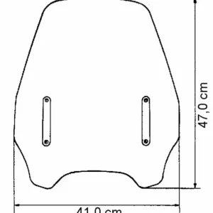 Zertifiziert MRA Highwayshield Windschutzscheibe ohne Haltersatz mit ABE