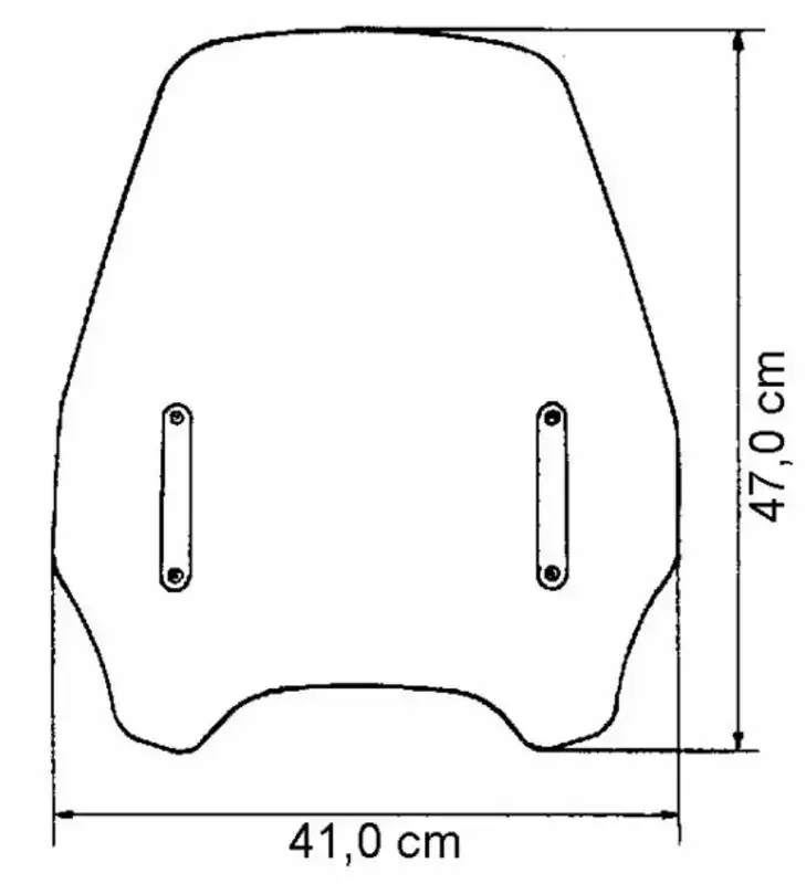 Zertifiziert MRA Highwayshield Windschutzscheibe ohne Haltersatz mit ABE