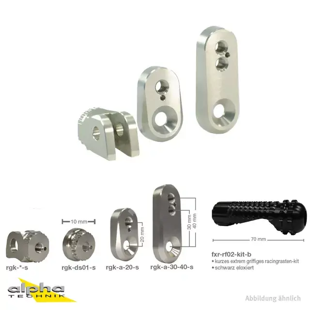 GILLES RGK2 Verbreiterungs Kit 10 mm silber Begrenztes Angebot