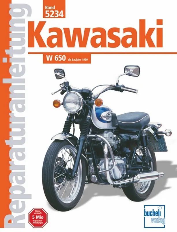 Kawasaki W650 - ab Baujahr 1999 - Reparaturanleitung Zertifiziert