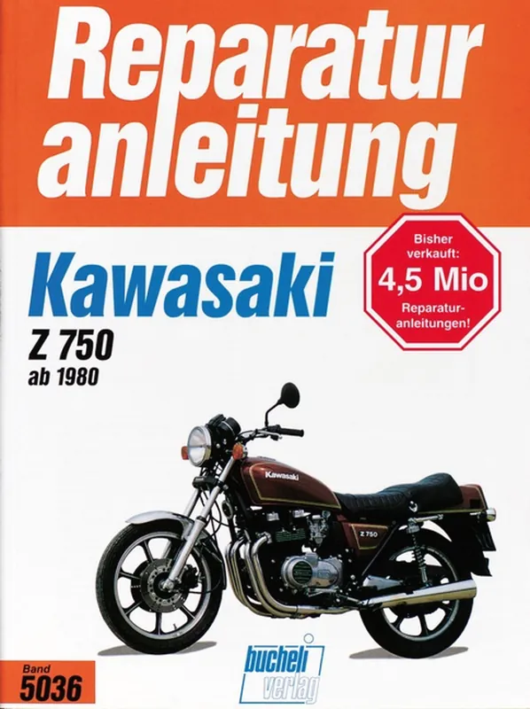 Wochenendangebot Kawasaki Z750E1, H1, E2, L1, R1, GPZ - ab Baujahr 1980 - Reparaturanleitung