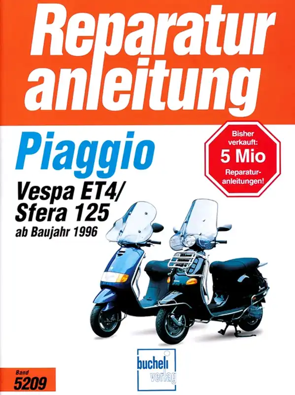 Jetzt Bestellen Piaggio Sfera 125 / Vespa ET 4 - ab Baujahr 1996 - Reparaturanleitung
