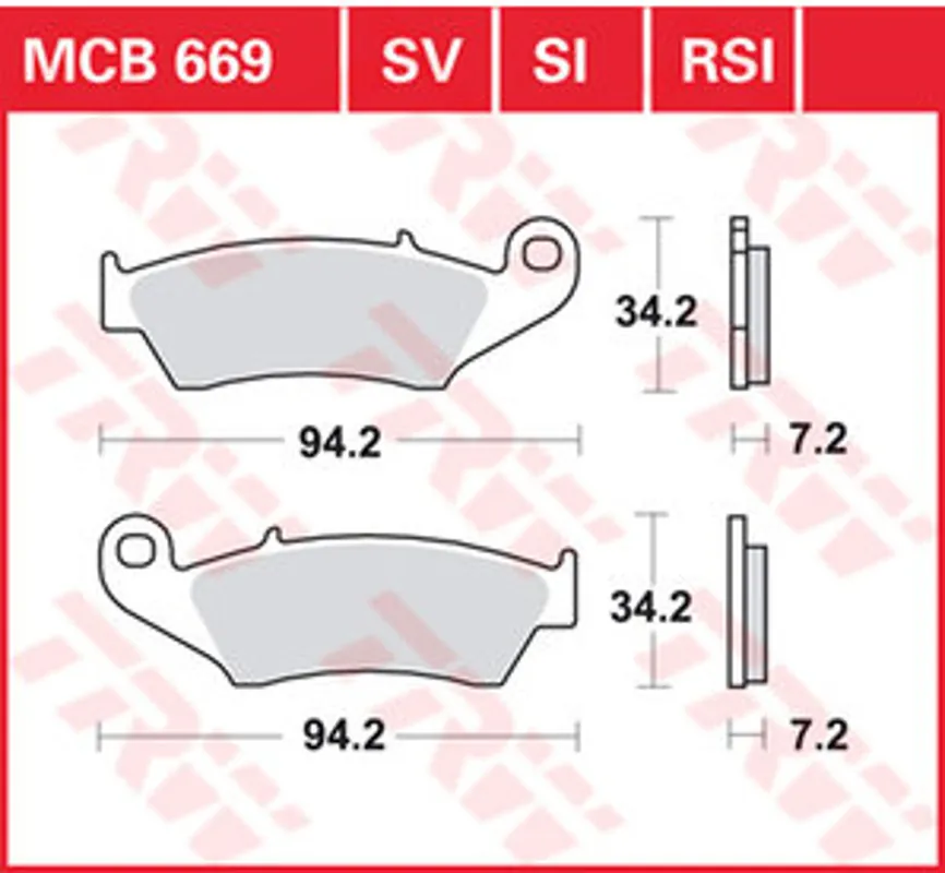 Honda XR650L ‘93-‘00 - Bremsbeläge / Bremsklötze Begrenztes Angebot