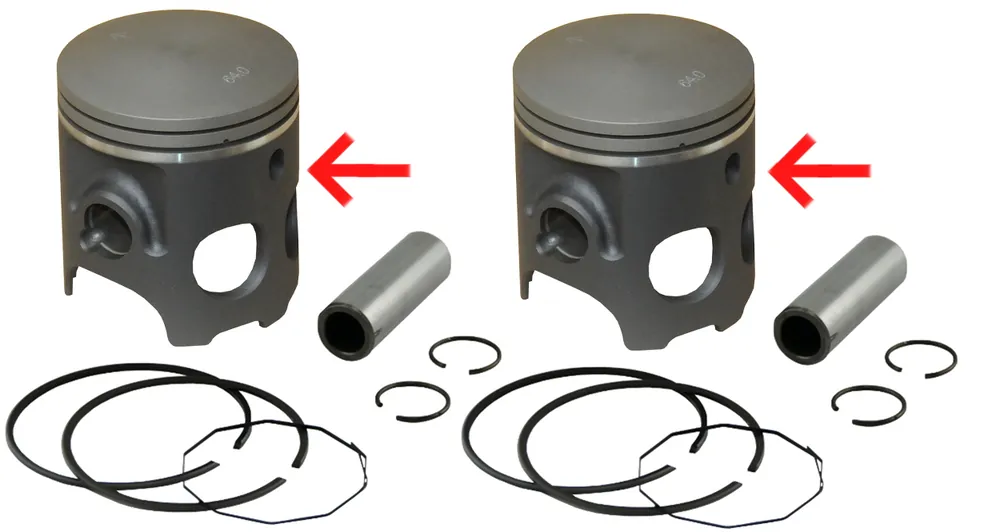 Garantierte Lieferung Yamaha RD350LC Kolben-Kit (MOS2) - Standardmaß