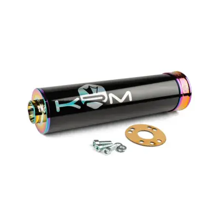 Highlight Endschalldämpfer KRM 50 - 70 Schwarz / Neochrome / Hologramm