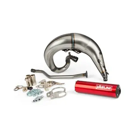 Auspuff Yasuni Cross ML Yamaha DT 50 Rot Preis Gesenkt
