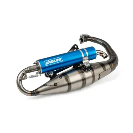 Auspuff Yasuni C16 Minarelli stehend Blau Sichere Zahlung