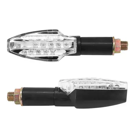 Schnäppchen LED Blinker Fuka Schwarz / Transparent