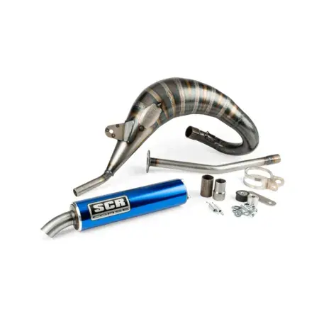 Auspuff SCR Corse Handmade Cross 50-70 Sherco 50 blau Angebot
