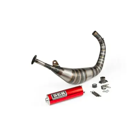 Online Kaufen Auspuff SCR Corse Racing Line 80-90 Derbi rot