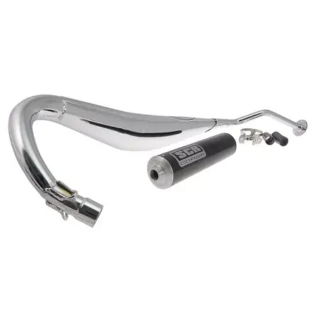 Auspuff SCR SM Chrom 50 Aprilia RS von 2000 bis 2005 Bestseller