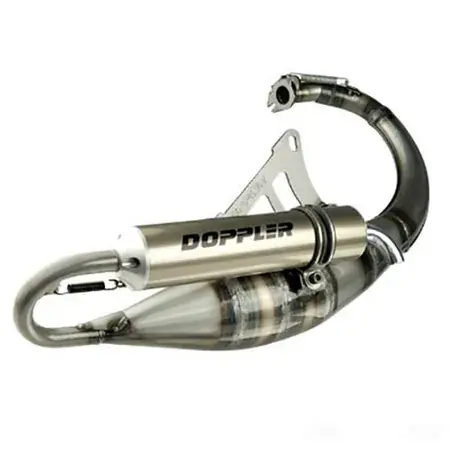 Top-Preis Auspuff Doppler RR7 Alu Piaggio Zip / Typhoon / Gilera Runner