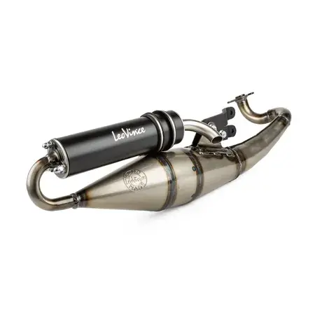 Rabatt Auspuff Leovince Handmade TT Black Edition Yamaha Aerox bis 2003
