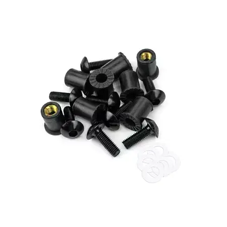 Top-Seller Schraubenkit Windschutzscheibe schwarz M5x16mm 8 Stck.