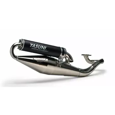 Auspuffanlage Yasuni Scooter Z, Minarelli liegend, chrom Finale Aktion