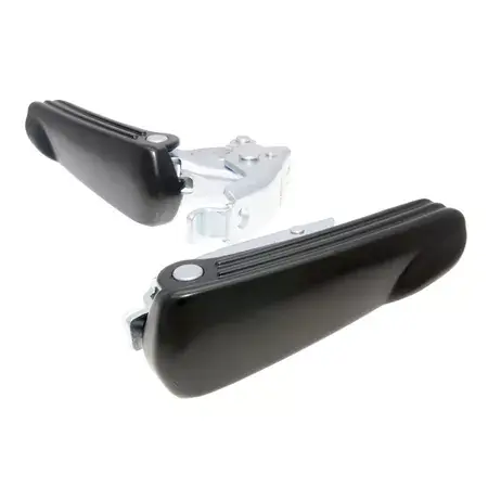 Jetzt Kaufen Fußrasten Satz schwarz für Vespa GT, GTS 125-300ccm
