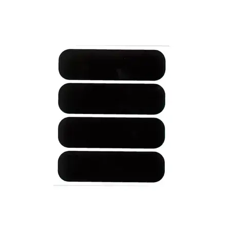 Helm Sticker STR8 reklektierend (x4) schwarz Preis Gesenkt