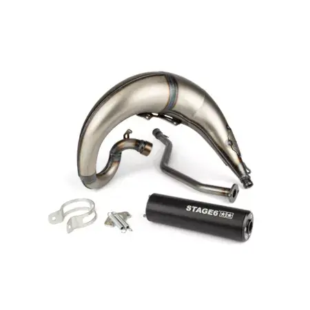 Letzte Chance Auspuffanlage Stage6 Streetrace high mount CNC schwarz Yamaha DT50