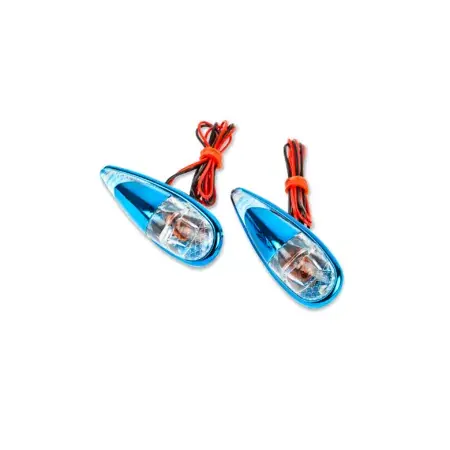 Echt Blinker zum Aufkleben STR8 Tropfenform blau