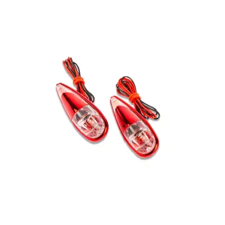 Saisonangebot Blinker zum Aufkleben STR8 Tropfenform rot