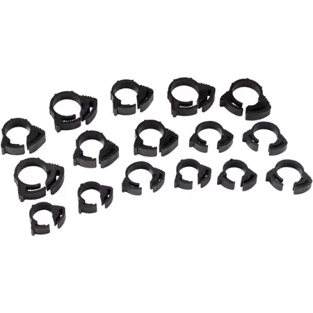 Ratschenklemmen Plastik 8 mm / 9 mm / 10 mm / 12 mm (16 Stck.) Begrenztes Angebot
