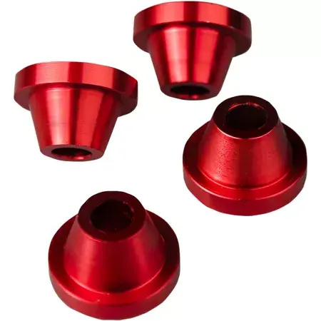 Begrenztes Angebot Distanzbuchsen Gabelbrücke Rubber Killer Scar RM / RM-Z rot