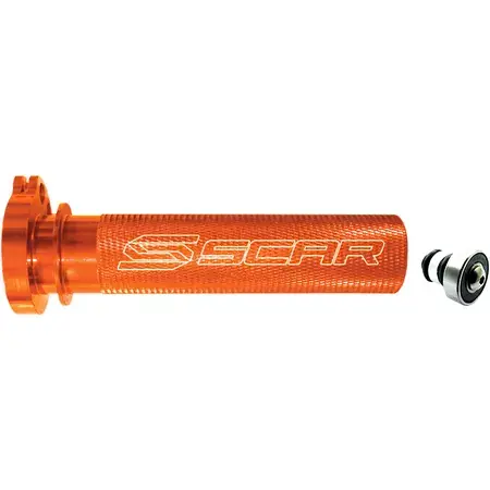 Gasgriffhülse Scar Alu mit Lager KTM orange Neu