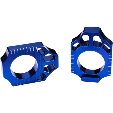 Sale Kettenspanner / Achsblöcke Scar Alu YZF 250 / 450 blau