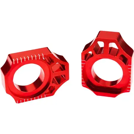Kettenspanner / Achsblöcke Scar Alu Kawasaki / Suzuki rot Bestseller