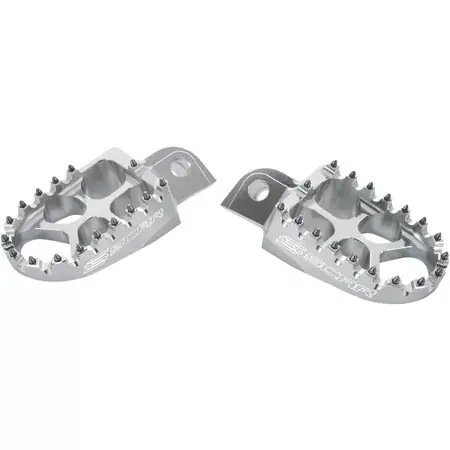 Fußrasten Scar Evolution Honda / Kawasaki silber Echt