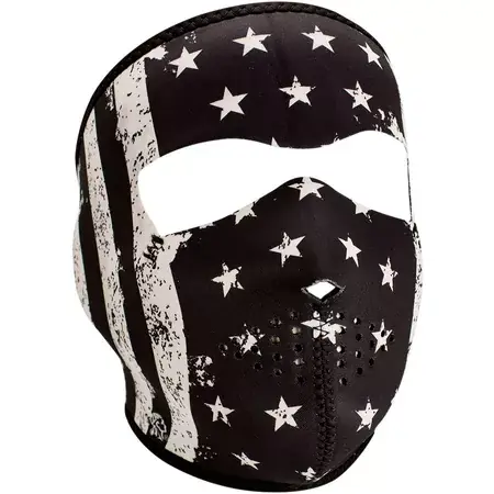 Saisonangebot Vollmaske Neopren Zanheadgear Black White Flag