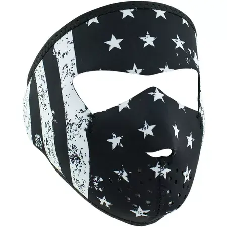 Vollmaske Neopren Zanheadgear Black/White Flag Small Rabatt