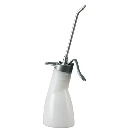 Ölkanne Pressol Polyethylen mit Pumpfunktion transparent / fester Ausguss 135mm / 200ml Preisknaller