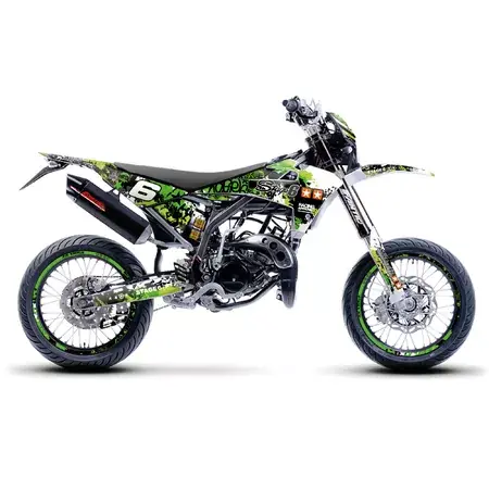 Dekor Kit Fantic XM 50 2017 - 2022 grün / schwarz Nur Heute