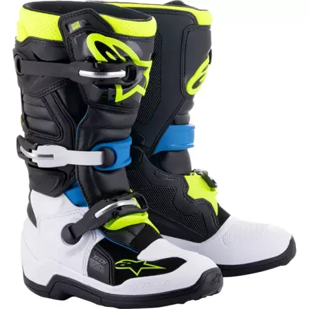 Preisreduziert Alpinestars Stiefel Tech 7s schwarz / blau / neon gelb