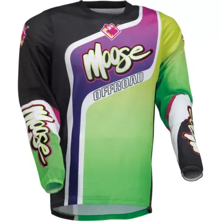 MX Jersey Moose Racing Sahara lila/grün Begrenztes Angebot