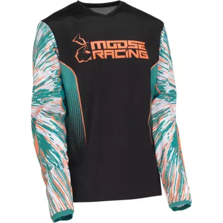 Meistverkauft MX Jersey Moose Racing Kids Agroid türkis/orange/schwarz