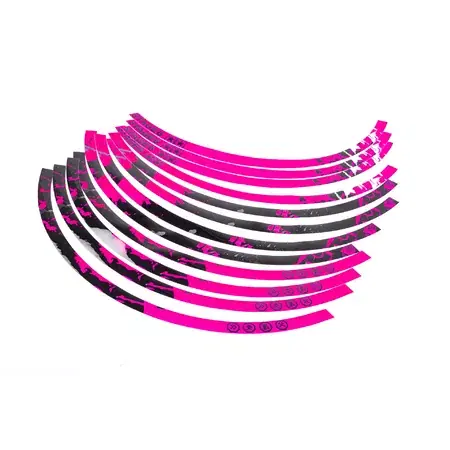 Felgenaufkleber 13" Stage6 rosa / schwarz Kracherpreis