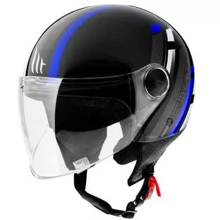 Sonderangebot Jethelm MT Street Scope schwarz / blau glänzend