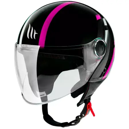 Jethelm MT Street Scope schwarz / pink glänzend Angebot