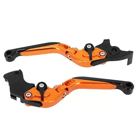 Brems- + Kupplungshebel einstellbar Avoc Schwarz / Orange KTM Duke 125 Markenware